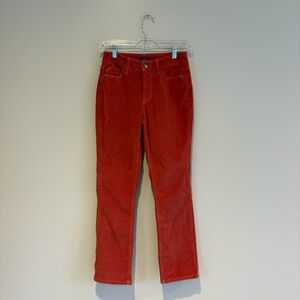 NYDJ Red Corduroy Leggings